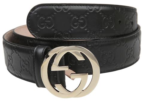 Gucci Interlocking G Belt Signature Guccissima Black/Beige 